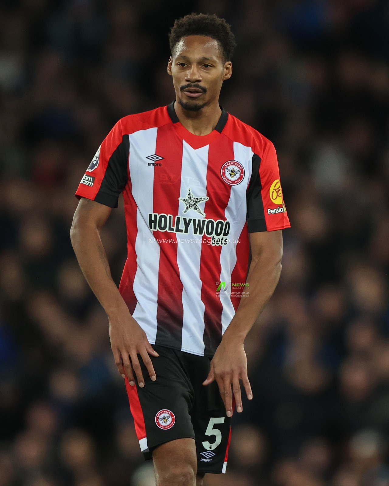 Ethan Pinnock of Brentford during the Premier League match Everton vs Brentford at Goodison Park, Liverpool, United Kingdom, 23rd November 2024

(Photo by Alfie Cosgrove/News Images)