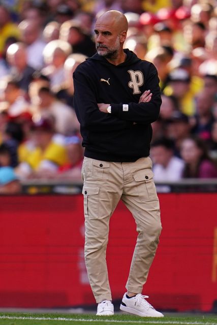 Josep Guardiola manager of Manchester City during the Emirates FA Cup Semi-Final match Manchester City vs Southampton at Wembley Stadium, London, United Kingdom on 25 April 2026

(Photo by Harvey Murphy/News Images)