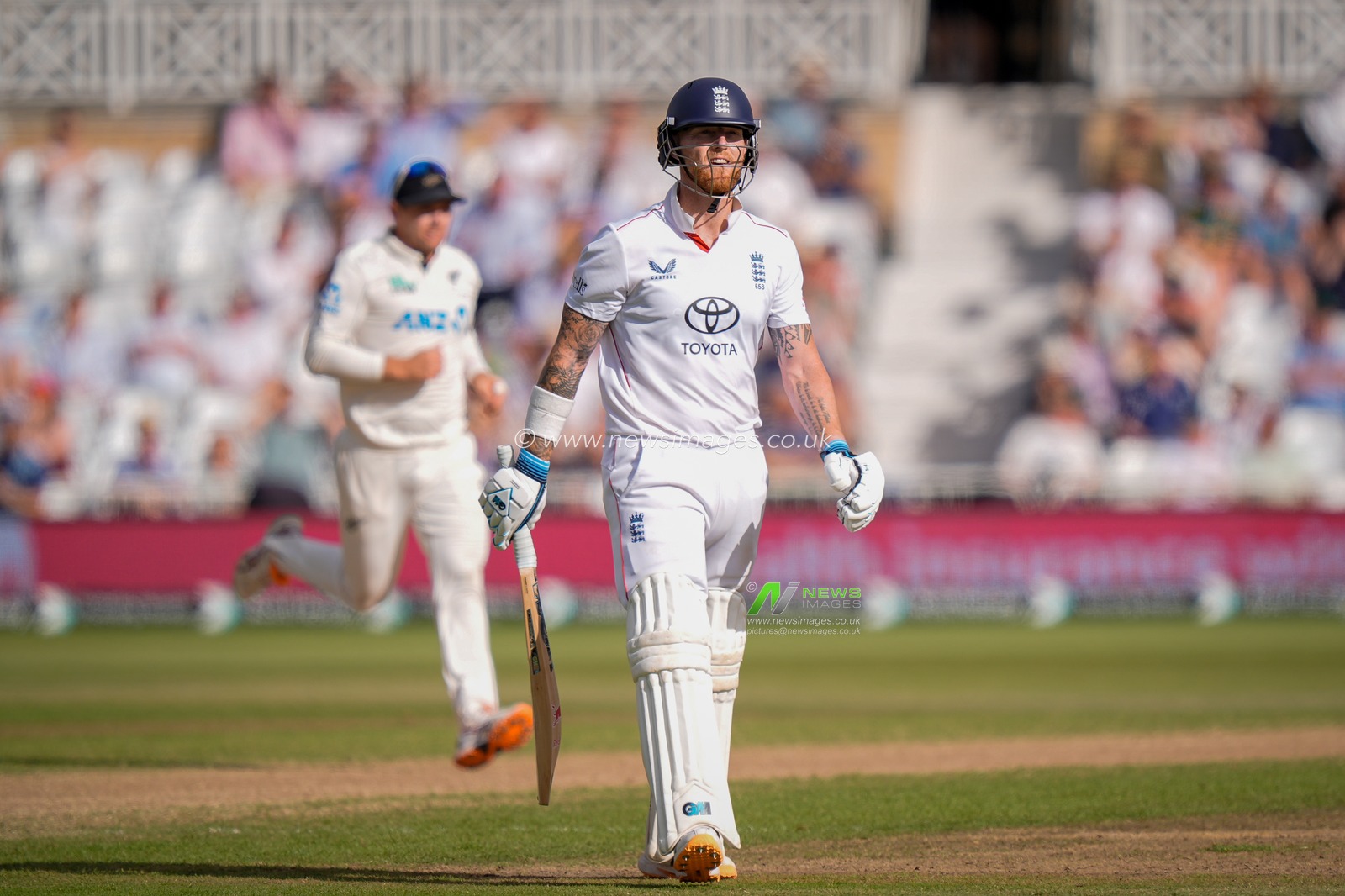 England captain Ben Stokes walks off after being dismissed for 30 in his last innings as an England player having announced his retirement during the 3rd Rothesay Test Match Day 4 match England vs New Zealand at Trent Bridge, Nottingham, United Kingdom on 28 June 2026

(Photo by Maynard Manyowa/News Images)