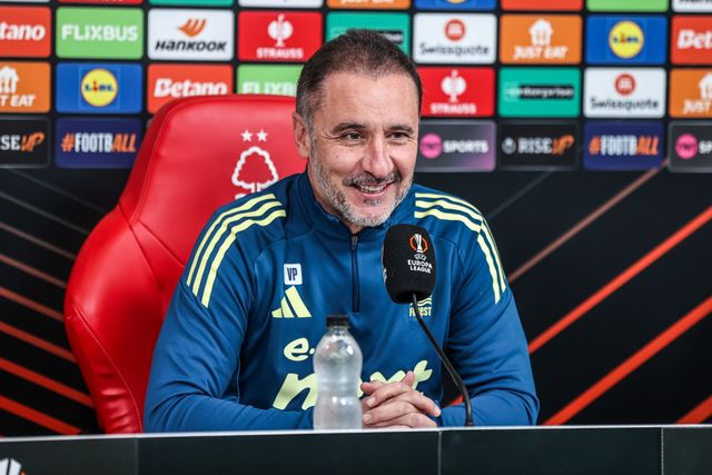 Vitor Pereira manager of Nottingham Forest speaks to the press during the Nottingham Forest pre-match press conference ahead of their UEFA Europa League last 16 match against FC Midtjylland at The Nigel Doughty Academy, Nottingham, United Kingdom on 11 March 2026

(Photo by Alfie Cosgrove/News Images)
