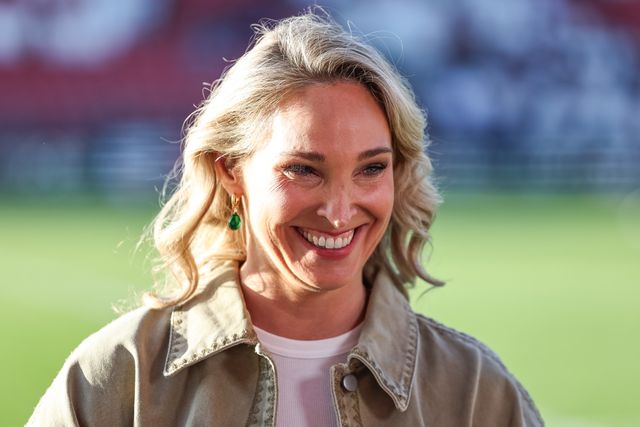 Jenna Brooks of Sky Sports Rugby League during the Betfred Super League Round 11 match St Helens vs Catalans Dragons at Totally Wicked Stadium, St Helens, United Kingdom, 15th May 2025

(Photo by Mark Cosgrove/News Images)