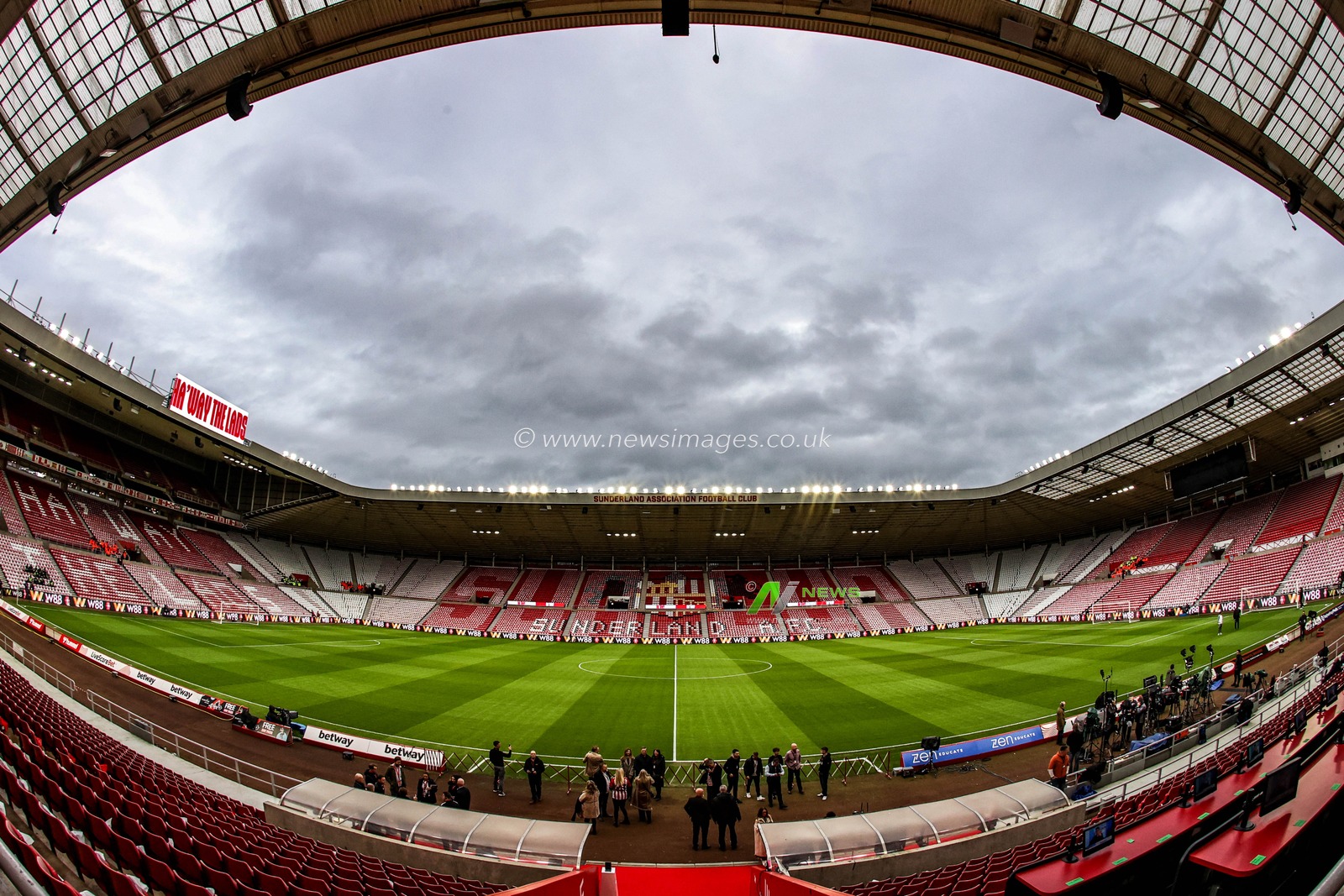 A general view of the Stadium Of Light ahead of the Premier League match Sunderland vs Newcastle United at Stadium Of Light, Sunderland, United Kingdom, 14th December 2025

(Photo by Alfie Cosgrove/News Images)

*** GER AUT SUI OUT ***