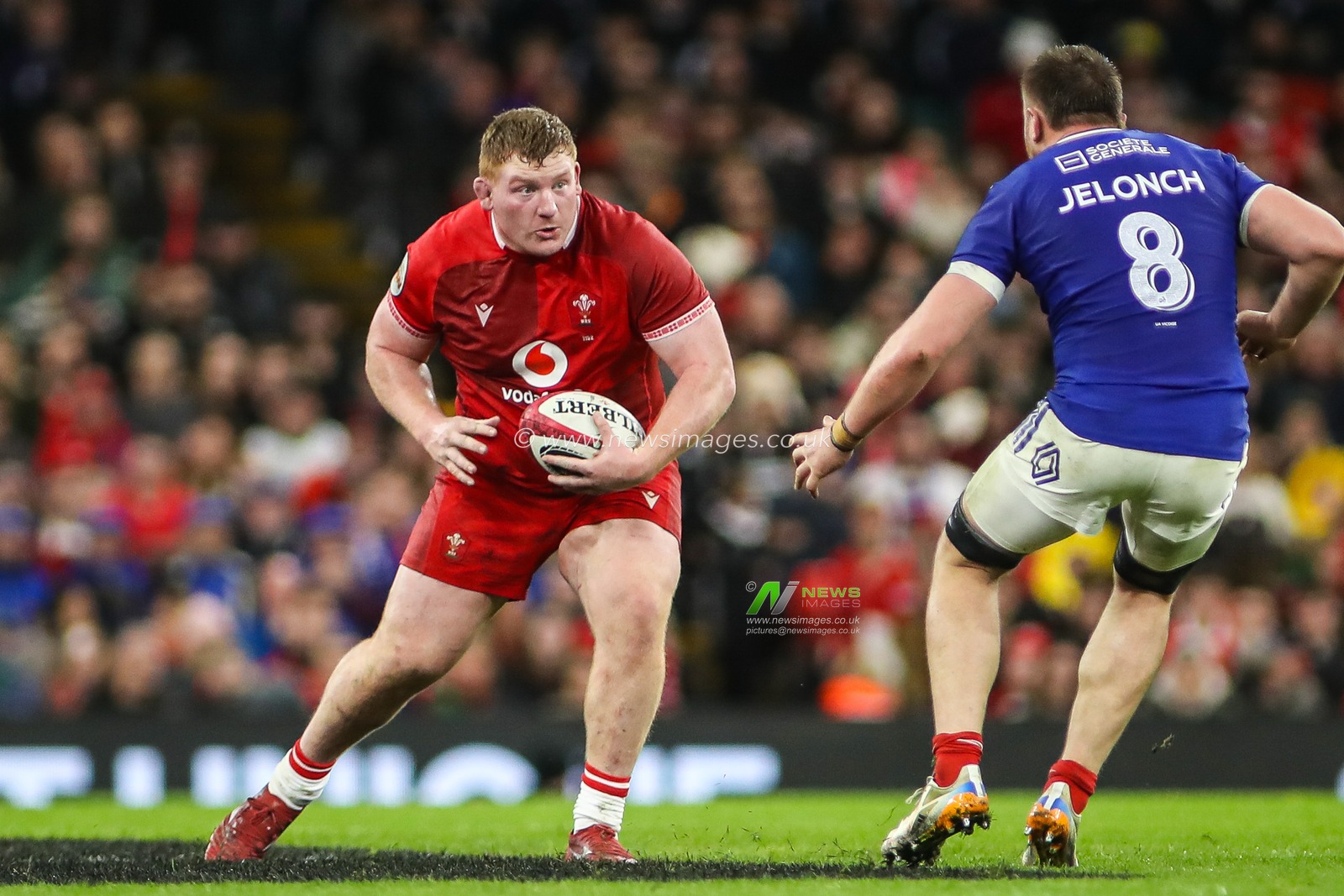 Rhys Carre of Wales during the Guinness Six Nations match Wales vs France at Principality Stadium, Cardiff, United Kingdom, 15th February 2026

(Photo by Andrew Lewis/News Images)