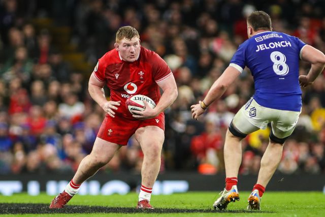 Rhys Carre of Wales during the Guinness Six Nations match Wales vs France at Principality Stadium, Cardiff, United Kingdom, 15th February 2026

(Photo by Andrew Lewis/News Images)
