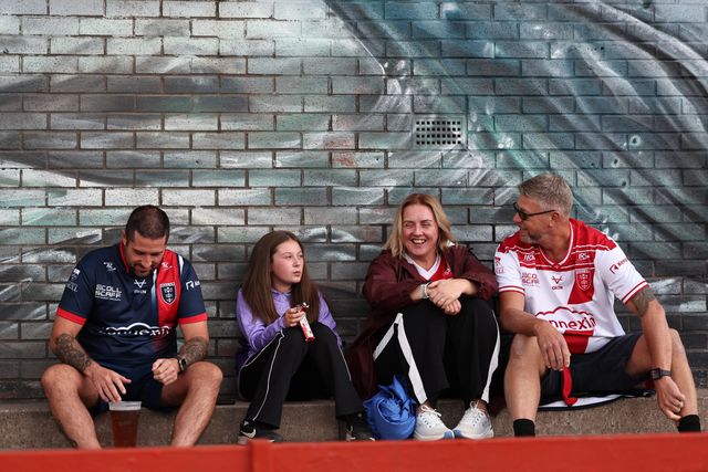 Hull KR fans during the Betfred Super League Round 24 match Hull KR vs St Helens at Sewell Group Craven Park, Kingston upon Hull, United Kingdom, 29th August 2025

(Photo by Mark Cosgrove/News Images)