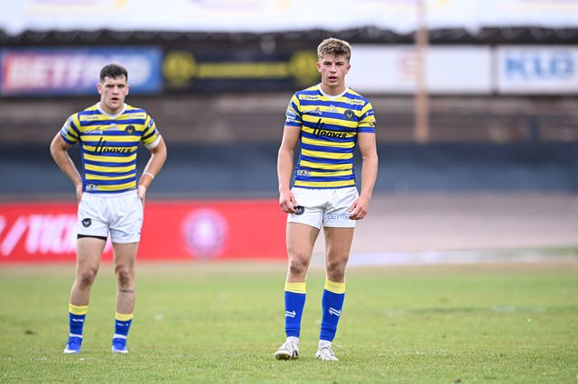 Ewan Irwin of Warrington Wolves during the Betfred Super League round 22 match Bradford Bulls vs Warrington Wolves at Odsal Stadium, Bradford, United Kingdom on 08 August 2026

(Photo by Ben Roberts/News Images)