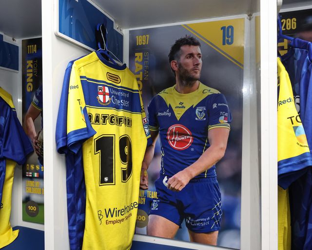 Stefan Ratchford of Warrington Wolves locker on his last ever home game for the Wire during the Betfred Super League Round 25 match Warrington Wolves vs Leigh Leopards at Halliwell Jones Stadium, Warrington, United Kingdom, 6th September 2025

(Photo by Mark Cosgrove/News Images)