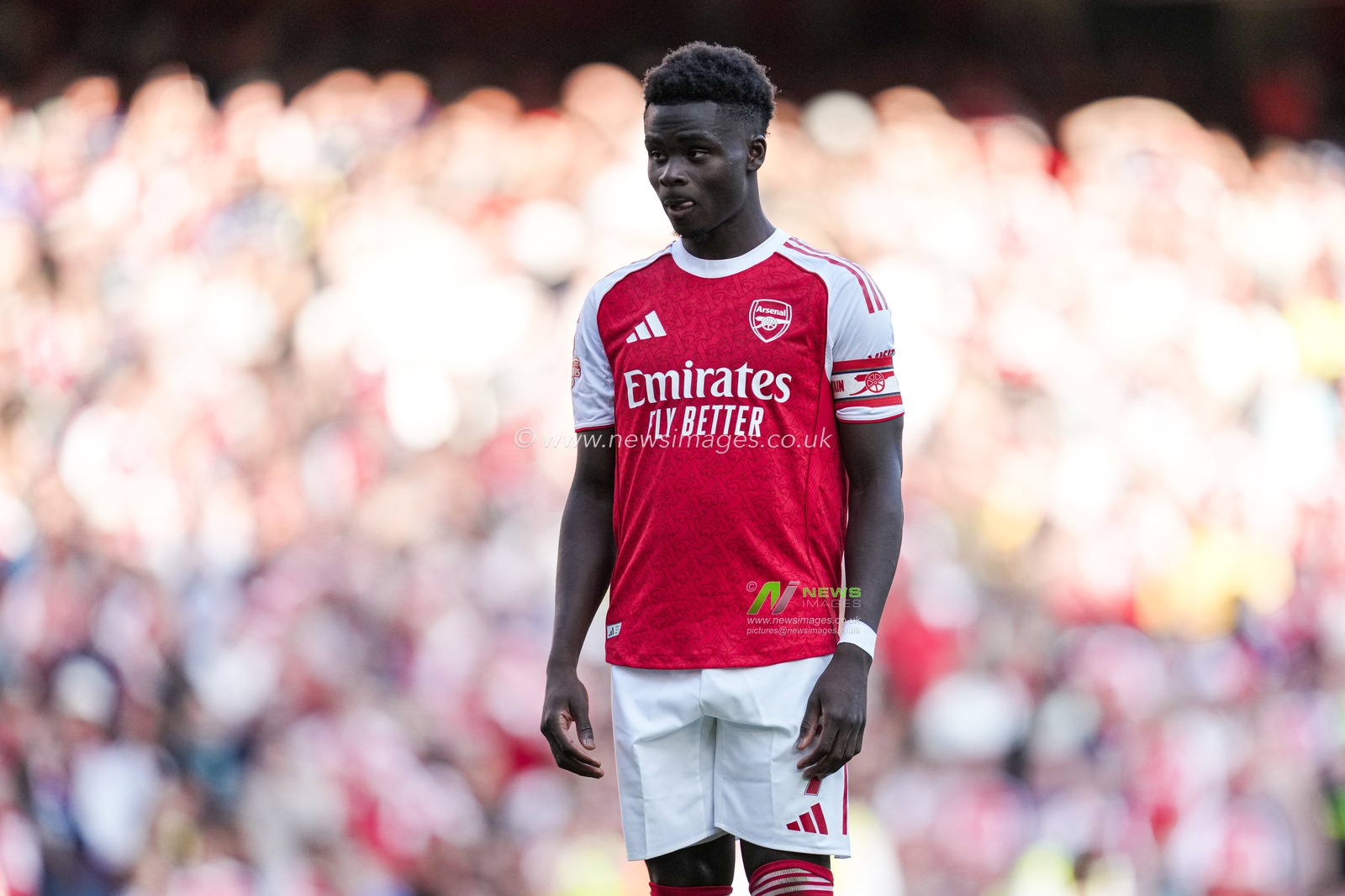 Bukayo Saka of Arsenal during the Pre-season friendly match Arsenal vs Athletic Bilbao at Emirates Stadium, London, United Kingdom, 9th August 2025

(Photo by Harvey Murphy/News Images)