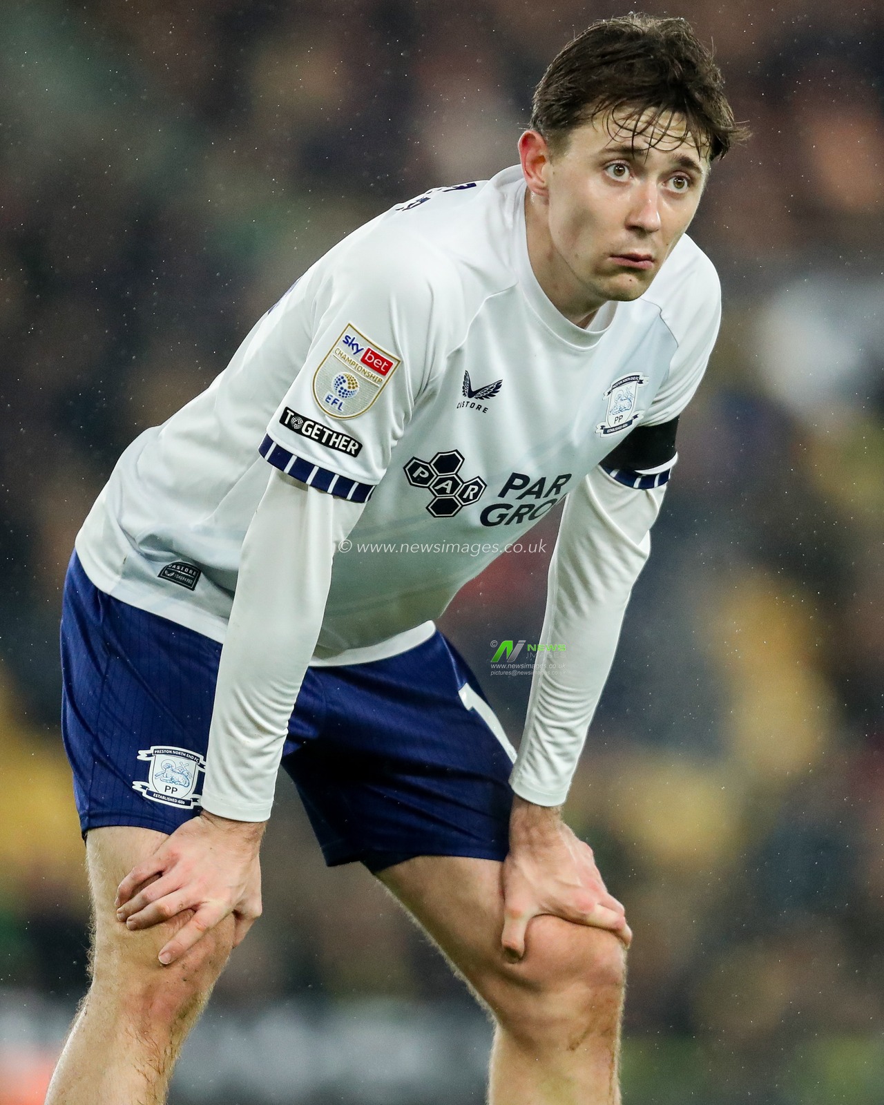 Mads Frokjaer of Preston North End looks on during the Sky Bet Championship match Norwich City vs Preston North End at Carrow Road, Norwich, United Kingdom, 11th February 2025

(Photo by Izzy Poles/News Images)