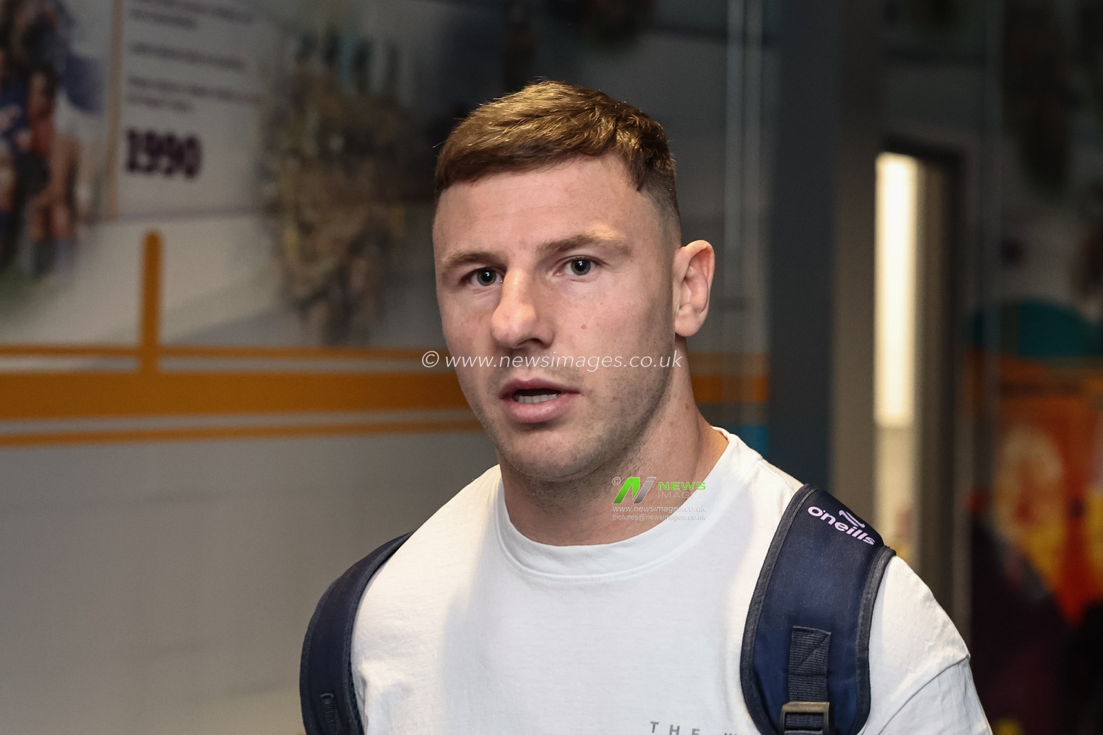 George Williams of Warrington Wolves  Arron Lindop of Warrington Wolves arrives during the Betfred Super League Round 14 Leeds Rhinos v Warrington Wolves at Headingley Stadium, Leeds, United Kingdom, 14th June 2025

(Photo by Mark Cosgrove/News Images)