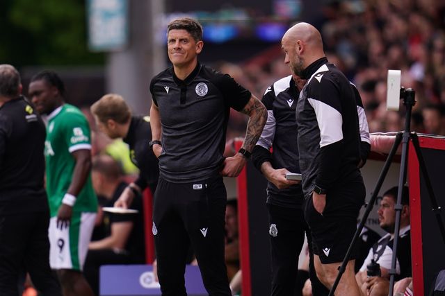 Alex Revell manager of Stevenage during the Sky Bet League One Playoffs Semi-Final match Stevenage vs Stockport County at Lamex Stadium, Stevenage, United Kingdom on 09 May 2026

(Photo by Harvey Murphy/News Images)