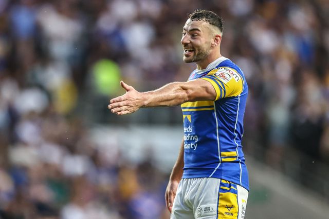 Jake Connor of Leeds Rhinos during the Betfred Super League round 19 match Leeds Rhinos vs Salford Red Devils at Headingley Stadium, Leeds, United Kingdom, 18th July 2025

(Photo by Alfie Cosgrove/News Images)