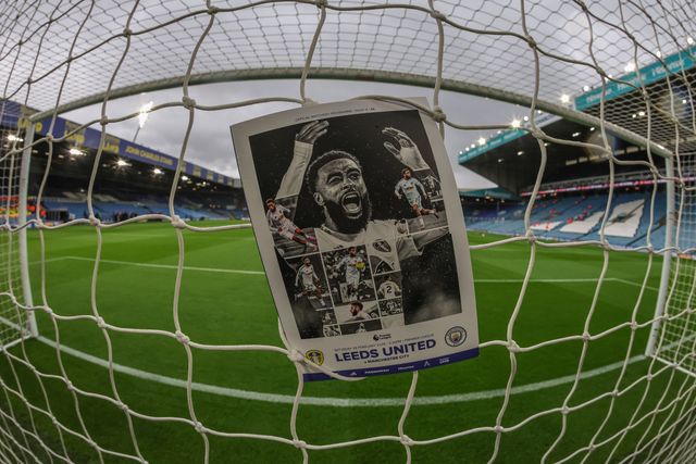Jayden Bogle of Leeds United on the front cover of todays matchday program during the Premier League match Leeds United vs Manchester City at Elland Road, Leeds, United Kingdom on 28 February 2026

(Photo by Mark Cosgrove/News Images)