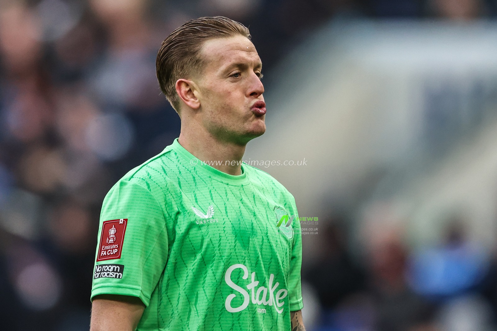 Everton goalkeeper Jordan Pickford during the Emirates FA Cup Third Round match Everton vs Sunderland at Hill Dickinson Stadium, Liverpool, United Kingdom, 10th January 2026

(Photo by Alfie Cosgrove/News Images)