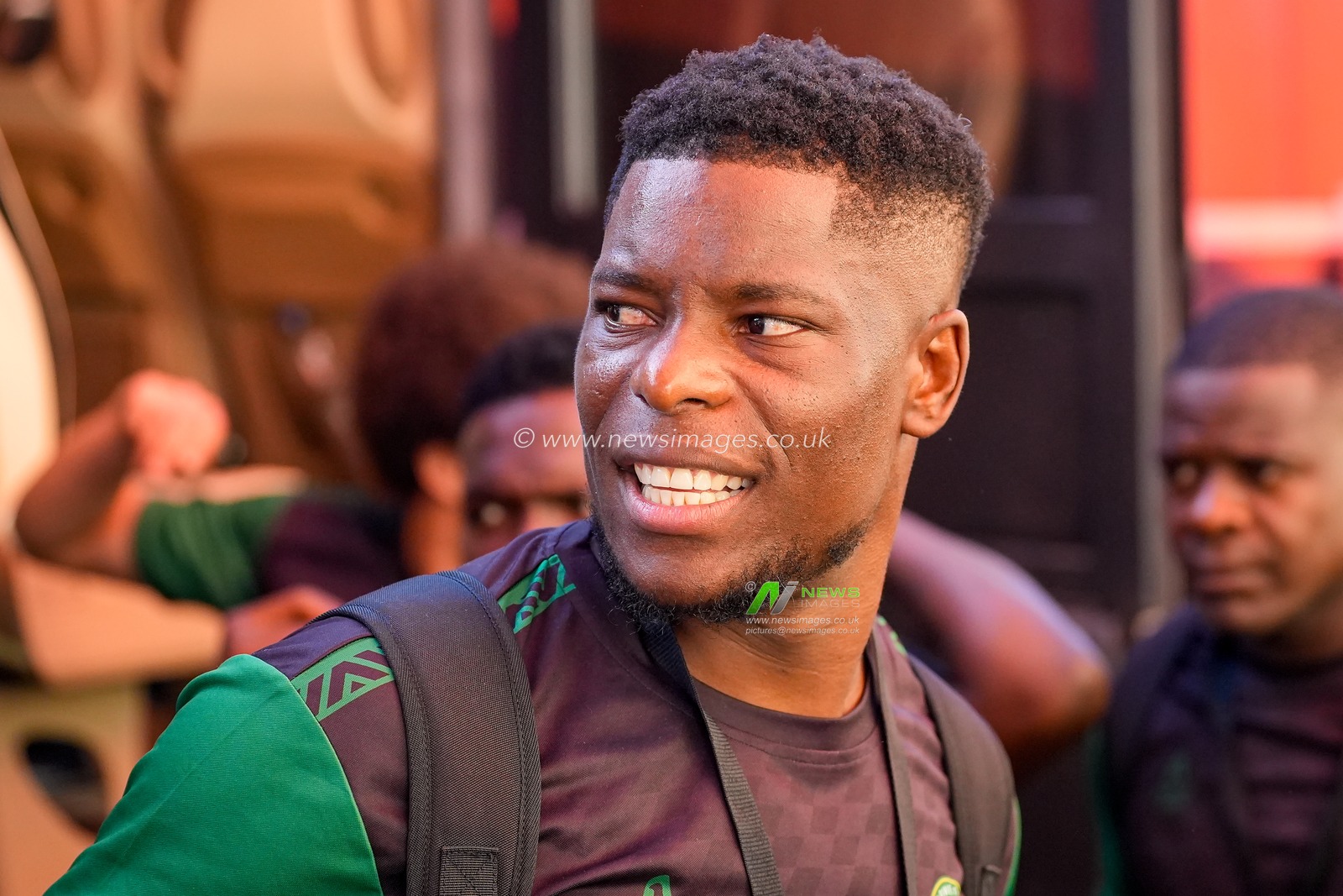 Marshall Munetsi of Zimbabwe arrives at the stadium prior to kick off during the Nigeria vs Zimbabwe Unity Cup 2026 semi-final match at The Valley in Charlton, London, England on Tuesday, May 26, 2026.