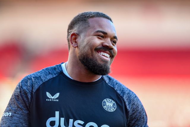 Ollie Lawrence of Bath Rugby during the Gallagher Premiership match Bristol Bears vs Bath at Ashton Gate, Bristol, United Kingdom on 29 May 2026

(Photo by Alex Williamson/News Images)
