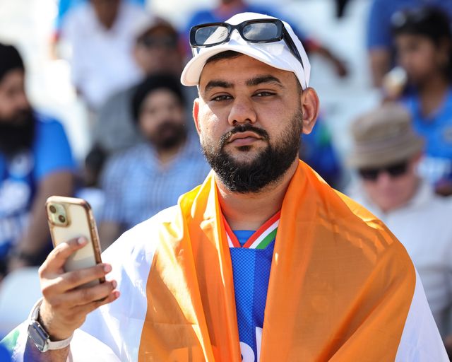 India fans take to their seats ahed of play during the Third Vitality T20 International match England vs India at Trent Bridge, Nottingham, United Kingdom on 07 July 2026

(Photo by Mark Cosgrove/News Images)