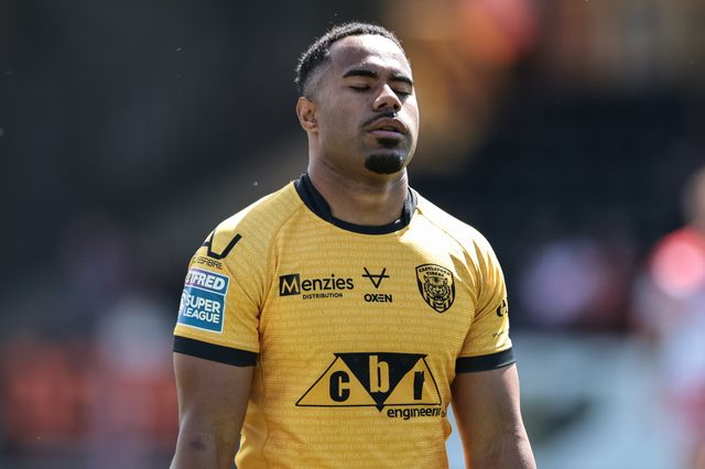 Jason Qareqare of Castleford Tigers during the Betfred Super League round 12 match Castleford Tigers vs St Helens at OneBore Stadium, Castleford, Untied Kingdom on 23 May 2026

(Photo by Mark Cosgrove/News Images)