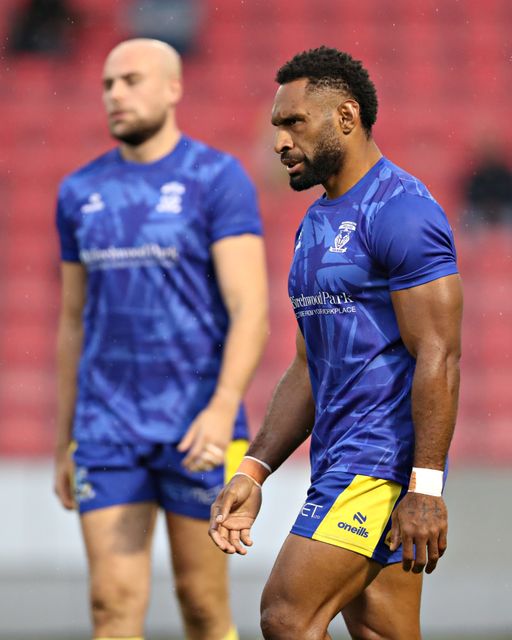 Rodrick Tai of Warrington Wolves before the Betfred Super League round 17 match Salford Red Devils vs Warrington Wolves at Salford Community Stadium, Eccles, United Kingdom, 4th July 2025

(Photo by Sam Eaden/News Images)