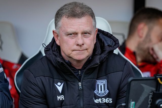 Mark Robins manager of Stoke City looks on during the Sky Bet Championship match Derby County vs Stoke City at Pride Park Stadium, Derby, United Kingdom on 06 April 2026

(Photo by Maynard Manyowa/News Images)