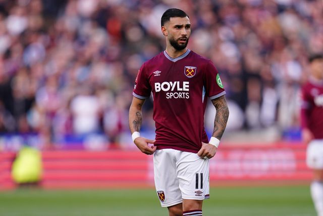 Valentin Castellanos of West Ham United during the Emirates FA Cup Quarter-Final match West Ham United vs Leeds United at London Stadium, London, United Kingdom on 04 April 2026

(Photo by Harvey Murphy/News Images)