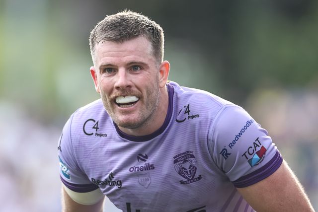 Lachlan Fitzgibbon of Warrington Wolves during the Betfred Super League Round 14 Leeds Rhinos v Warrington Wolves at Headingley Stadium, Leeds, United Kingdom, 14th June 2025

(Photo by Mark Cosgrove/News Images)