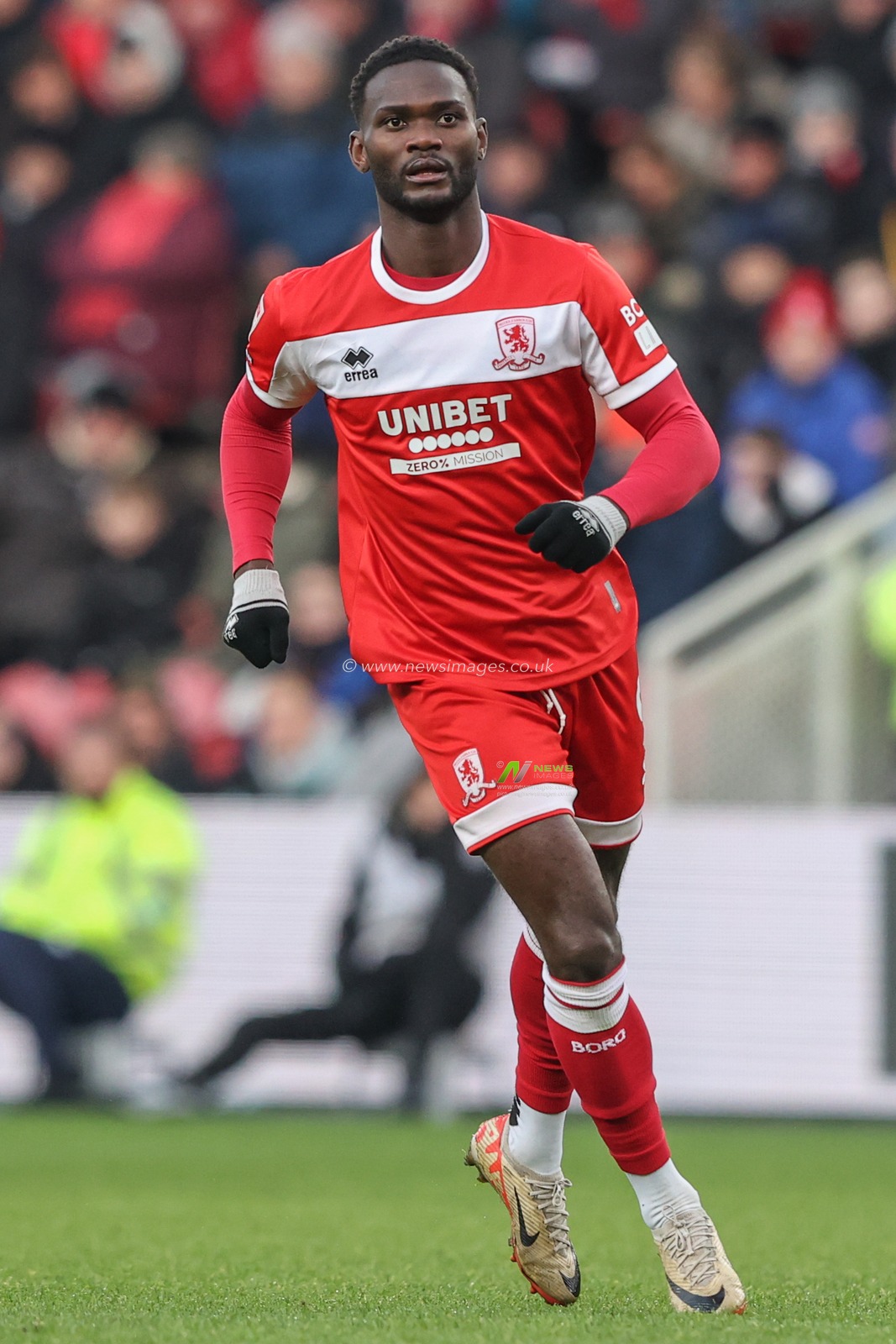 Emmanuel Latte Lath of Middlesbrough during the Sky Bet Championship match Middlesbrough vs Cardiff City at Riverside Stadium, Middlesbrough, United Kingdom, 4th January 2025

(Photo by Alfie Cosgrove/News Images)