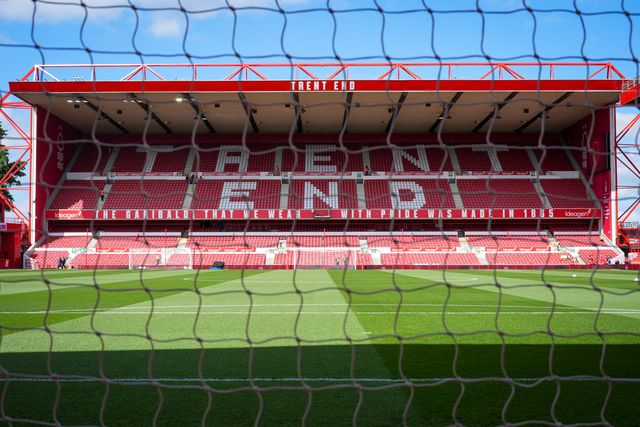 A general view of the pitch and stands showing the Trent End during the Premier League match Nottingham Forest vs Newcastle Untied at City Ground, Nottingham, United Kingdom on 10 May 2026

(Photo by Maynard Manyowa/News Images)
