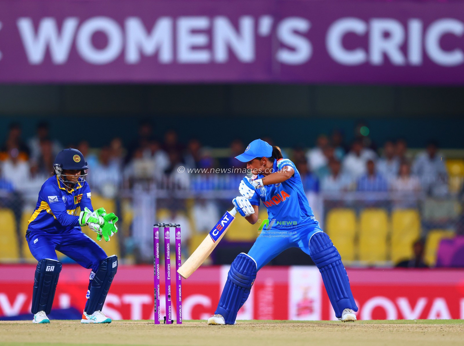 during the ICC Women's World Cup India Women v Sri Lanka Women at ACA Barsapara Cricket Stadium, Guwahati, India, 30th September 2025

(Photo by Shubhajit Roy Karmakar/News Images)