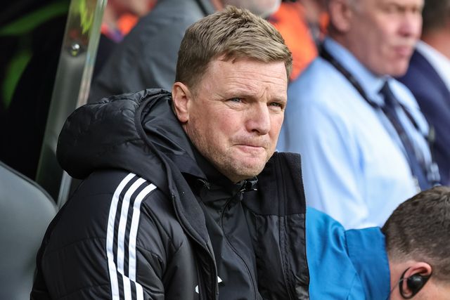 Eddie Howe manager of Newcastle United looks on during the Premier League match Newcastle Untied vs Bournemouth at St. James's Park, Newcastle, United Kingdom on 18 April 2026

(Photo by Mark Cosgrove/News Images)