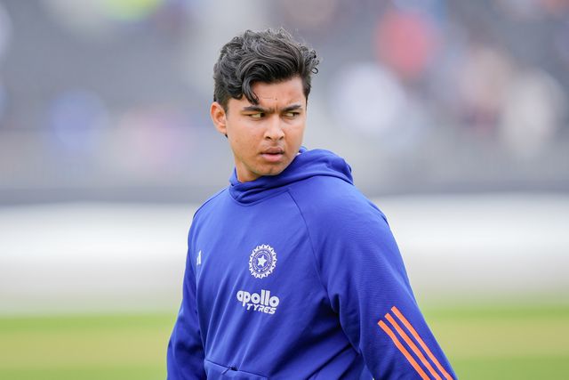 Vaibhav Sooryavanshi of India in the pre-game warm up session during the Second Vitality T20 International match England vs India at Old Trafford, Manchester, United Kingdom on 04 July 2026

(Photo by Maynard Manyowa/News Images)