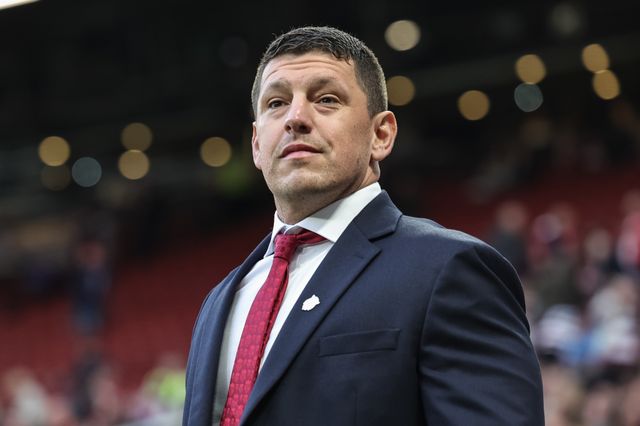 Matt Peet Head Coach of Wigan Warriors during the 2025 Betfred Super League Grand Final Hull KR v Wigan Warriors at Old Trafford, Manchester, United Kingdom, 11th October 2025

(Photo by Mark Cosgrove/News Images)