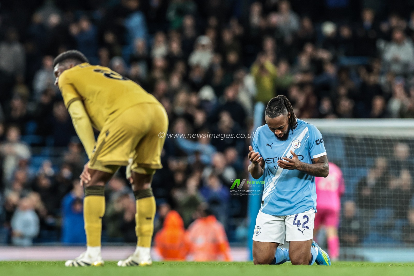 Antoine Semenyo of Manchester City after the game during the Premier League match Manchester City vs Crystal Palace at Etihad Stadium, Manchester, United Kingdom on 13 May 2026

(Photo by Mark Cosgrove/News Images)