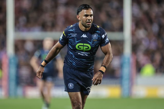Bevan French of Wigan Warriors during the Betfred Super League Round 25 match St Helens vs Wigan Warriors at Totally Wicked Stadium, St Helens, United Kingdom, 5th September 2025

(Photo by Mark Cosgrove/News Images)