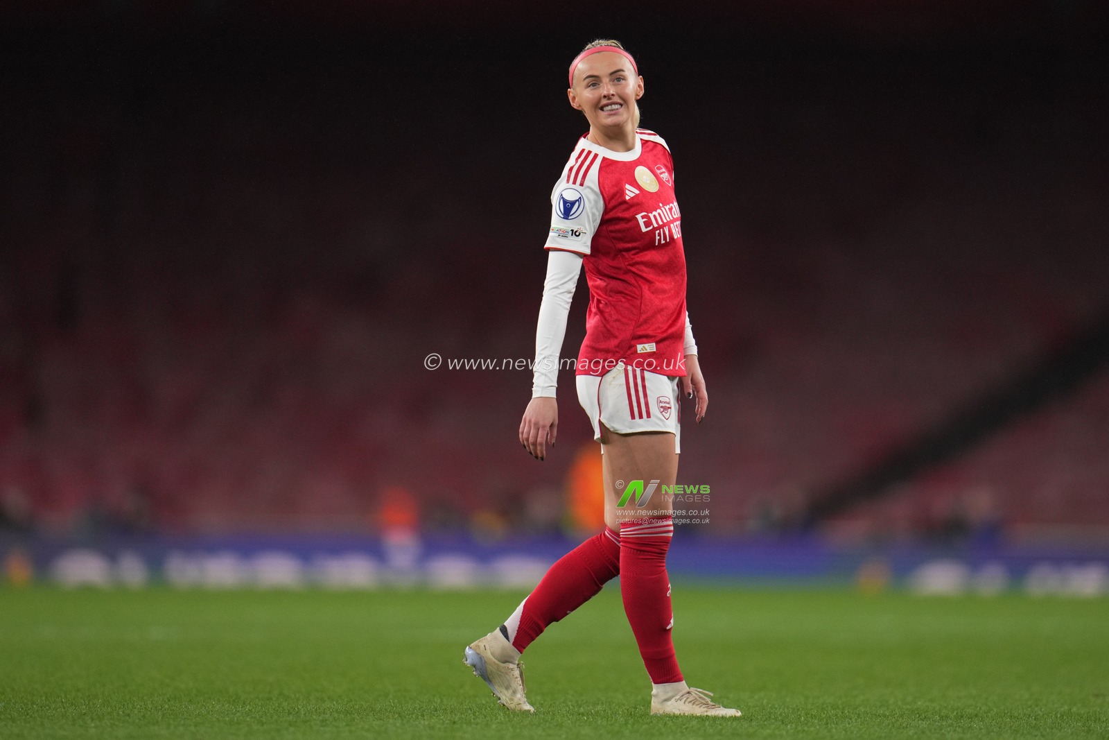 Chloe Kelly of Arsenal during the UEFA Women's Champions League Quarter-finals match Arsenal vs Chelsea at Arsenal Stadium, London, United Kingdom on 24 March 2026

(Photo by Harvey Murphy/News Images)