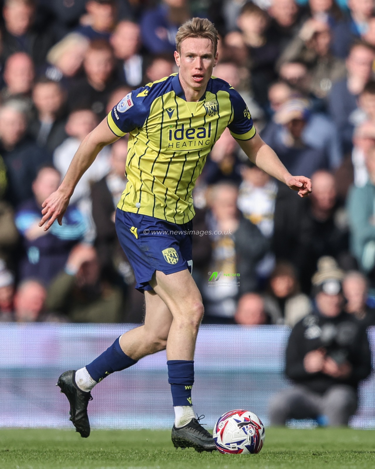 TorbjÃ¸rn Heggem of West Bromwich Albion during the Sky Bet Championship match Leeds United vs West Bromwich Albion at Elland Road, Leeds, United Kingdom, 1st March 2025

(Photo by Alfie Cosgrove/News Images)