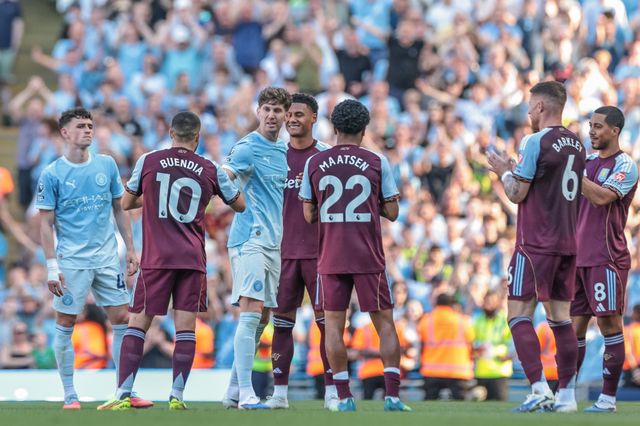 John Stones of Manchester City leaves the field of play to a standing ovation as fans sing, ‘Jonny Stones’ during the Premier League match Manchester City vs Aston Villa at Etihad Stadium, Manchester, United Kingdom on 24 May 2026

(Photo by Mark Cosgrove/News Images)