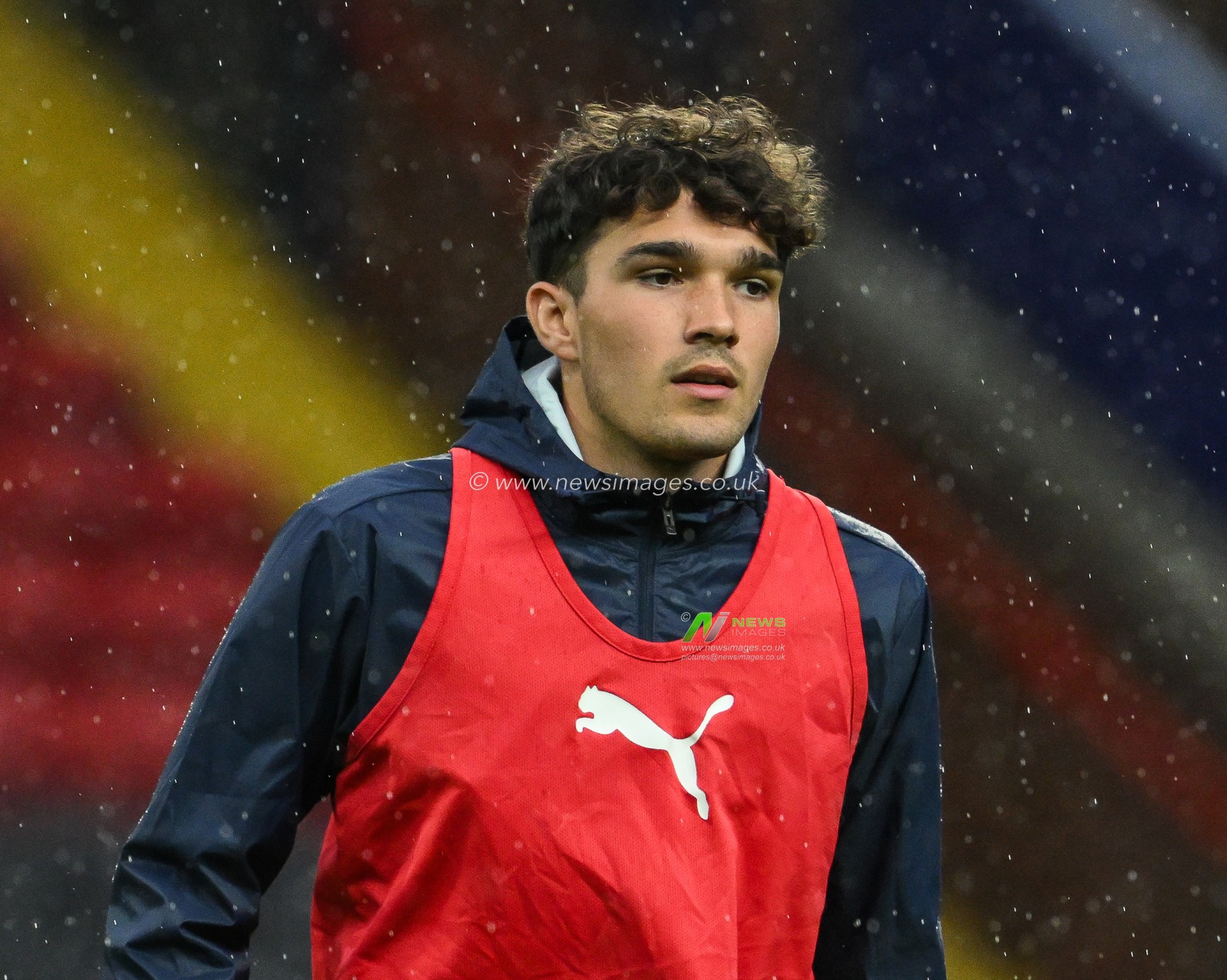 Kyle Joseph of Blackpool during the pre-game warmup ahead of the Carabao Cup match Blackburn Rovers vs Blackpool at Ewood Park, Blackburn, United Kingdom, 27th August 2024

(Photo by Craig Thomas/News Images)