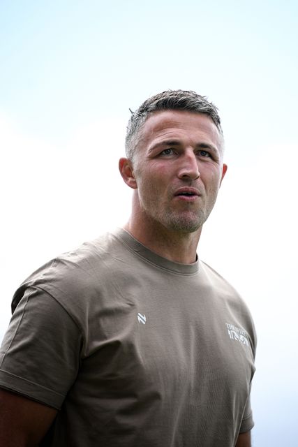 Sam Burgess, Head Coach of Warrington Wolves looks on prior to the Betfred Super League round 21 match Castleford Tigers vs Warrington Wolves at OneBore Stadium, Castleford, Untied Kingdom on 01 August 2026

(Photo by Ben Roberts/News Images)
