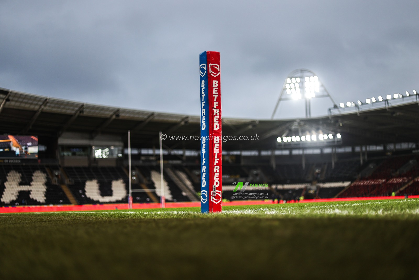 A general view of MKM Stadium ahead of the World Club Challenge 2026 match Hull KR vs Brisbane Broncos at MKM Stadium, Hull, United Kingdom on 19 February 2026

(Photo by Alfie Cosgrove/News Images)