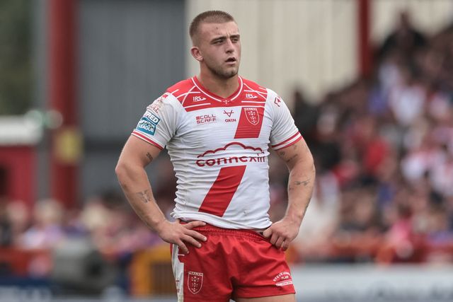 Mikey Lewis of Hull KR during the Betfred Super League Round 25 match Hull KR vs Hull FC at Sewell Group Craven Park, Kingston upon Hull, United Kingdom, 7th September 2025

(Photo by Mark Cosgrove/News Images)