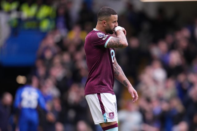 Kyle Walker of Burnley after Chelsea take 1-0 lead during the Premier League match Chelsea vs Burnley at Stamford Bridge, London, United Kingdom on 21 February 2026

(Photo by Harvey Murphy/News Images)