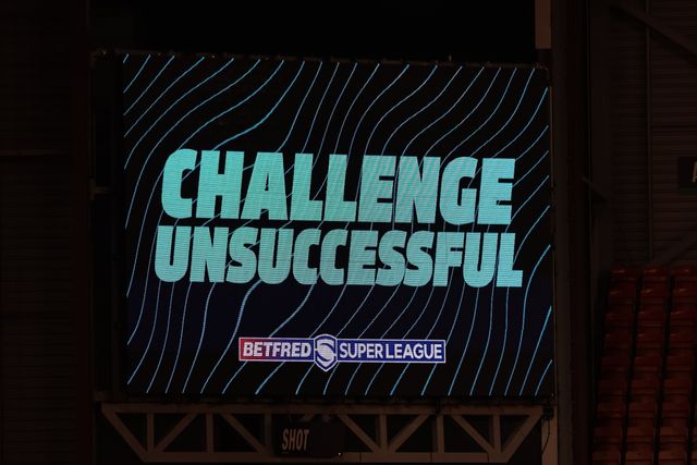 Toulouse captains challenge unsuccessful during the Betfred Super League round 6 match Leigh Leopards vs Toulouse at Leigh Sports Village, Leigh, United Kingdom on 28 March 2026

(Photo by Mark Cosgrove/News Images)