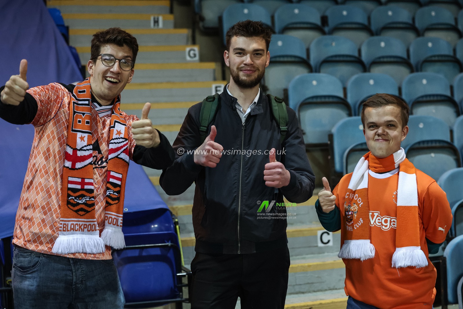 Blackpool fans arrive during the Sky Bet League 1 match Peterborough United vs Blackpool at Weston Homes Stadium, Peterborough, United Kingdom, 22nd October 2024

(Photo by Mark Cosgrove/News Images)