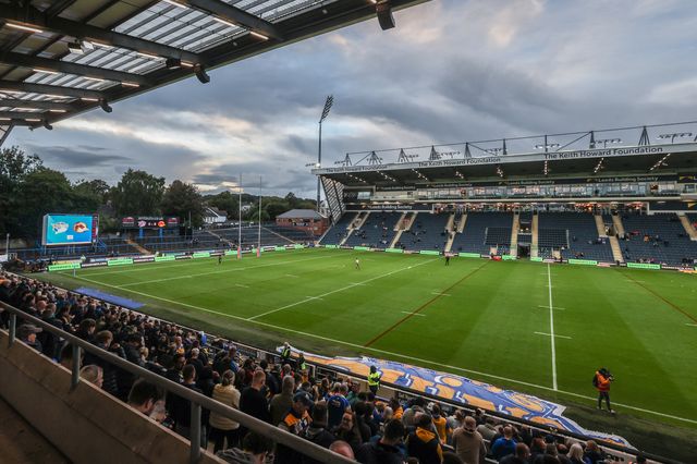 A general view of Headingley Stadium ahead of the Betfred Super League round 26 match Leeds Rhinos vs Catalans Dragons at Headingley Stadium, Leeds, United Kingdom, 11th September 2025

(Photo by Alfie Cosgrove/News Images)