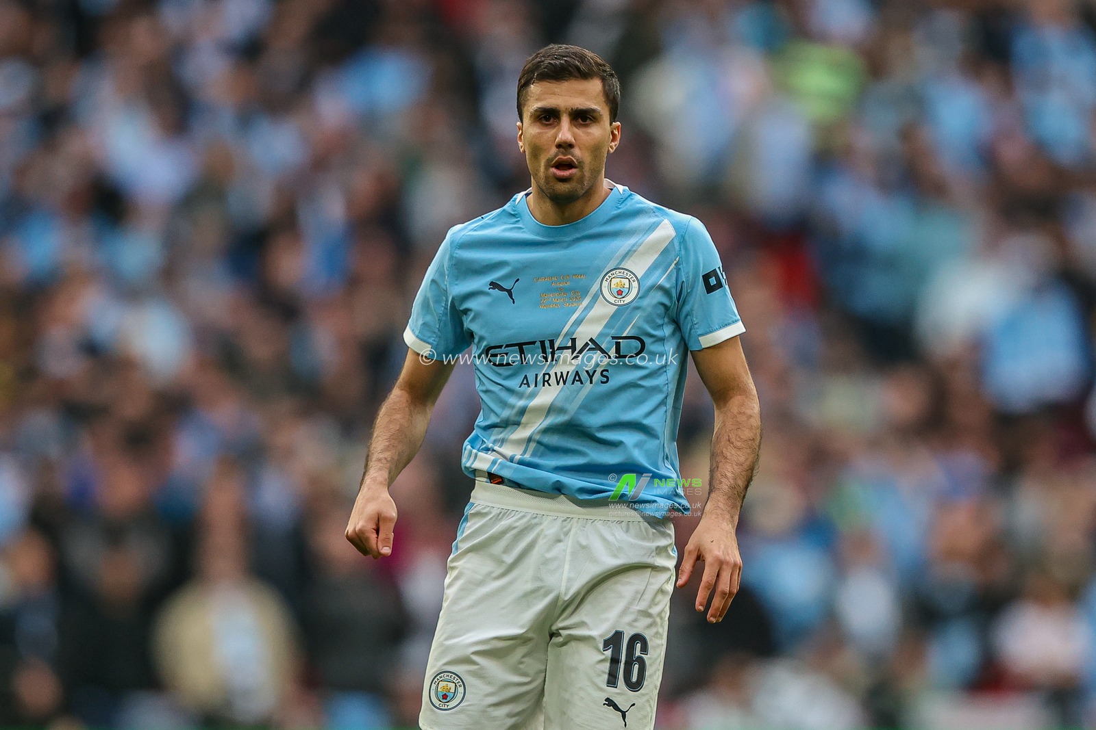 Rodrigo of Manchester City during the Carabao Cup Final match Arsenal vs Manchester City at Emirates, London, United Kingdom on 22 March 2026

(Photo by Alfie Cosgrove/News Images)
