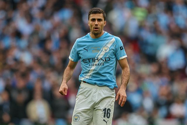 Rodrigo of Manchester City during the Carabao Cup Final match Arsenal vs Manchester City at Emirates, London, United Kingdom on 22 March 2026

(Photo by Alfie Cosgrove/News Images)
