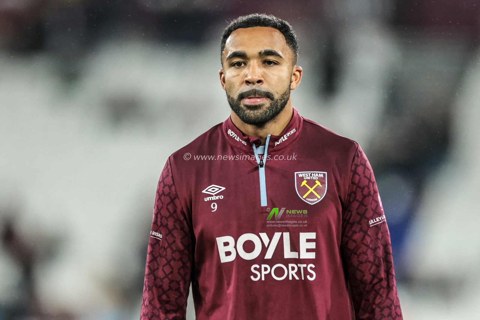 Callum Wilson of West Ham United in the pregame warmup session during the Premier League match West Ham United vs Brentford at London Stadium, London, United Kingdom, 20th October 2025

(Photo by Mark Cosgrove/News Images)