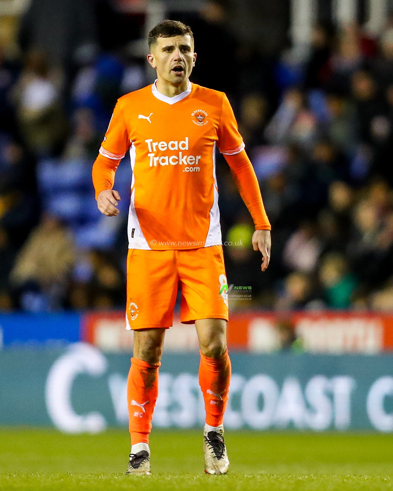 Albie Morgan of Blackpool reacts during the Sky Bet League 1 match Reading vs Blackpool at Select Car Leasing Stadium, Reading, United Kingdom, 14th December 2024

(Photo by Izzy Poles/News Images)