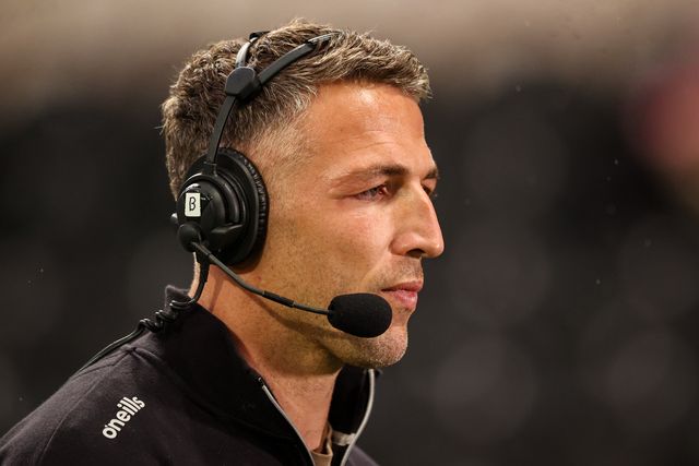 Sam Burgess manager of Warrington Wolves in the manager post match press interview during the Betfred Super League round 25 match Hull FC vs Warrington Wolves at MKM Stadium, Hull, United Kingdom on 29 August 2026

(Photo by Alfie Cosgrove/News Images)